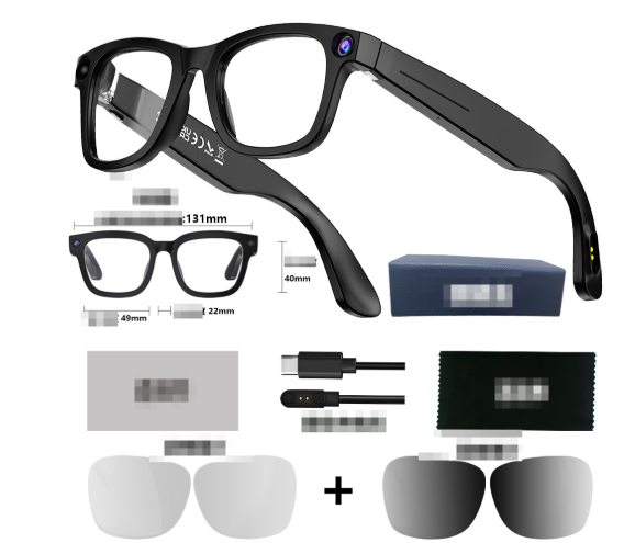 AI Smart Glasses with Camera – Wearable Tech Sunglasses for Photos & Video