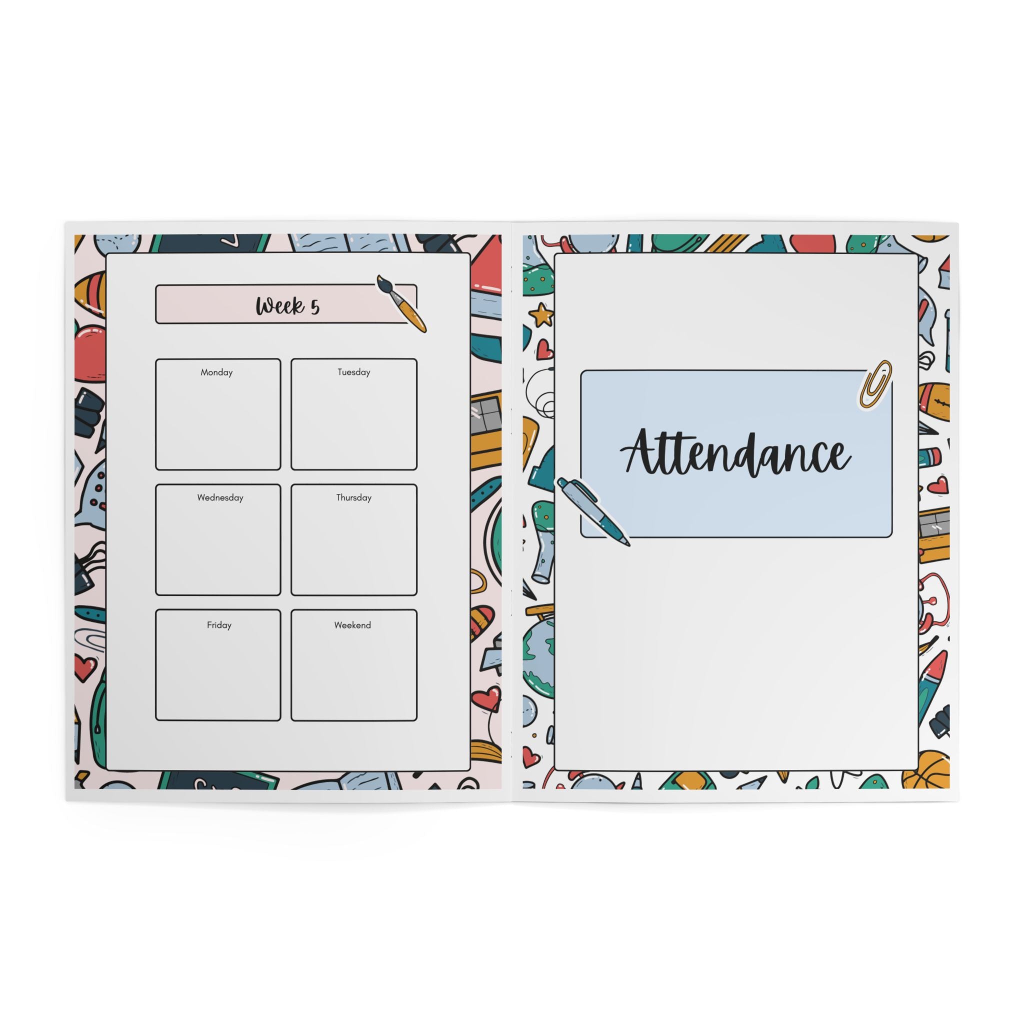 2026-2027 Teacher Planner Academic Lesson Planner | Weekly & Monthly Planner