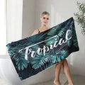 Microfiber Beach Towel - Quick Dry Double Sided Fleece