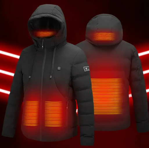Heated Jacket for Men & Women – USB Electric Warming Coat for Cold Weather