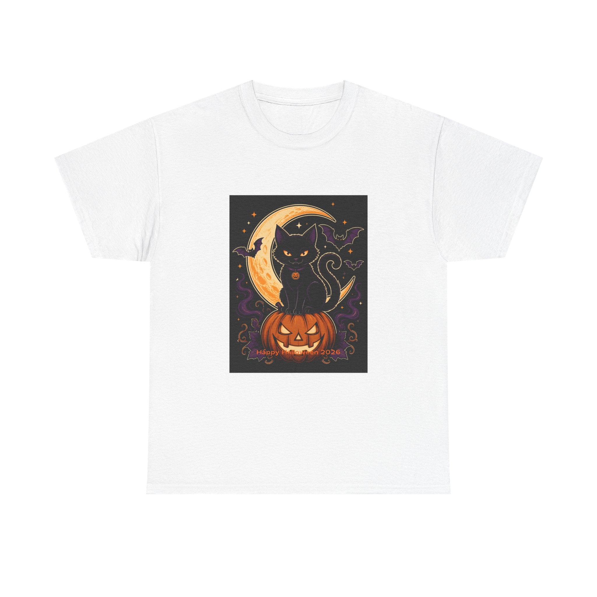 Black Cat Halloween Tee | Spooky Season Must-Have