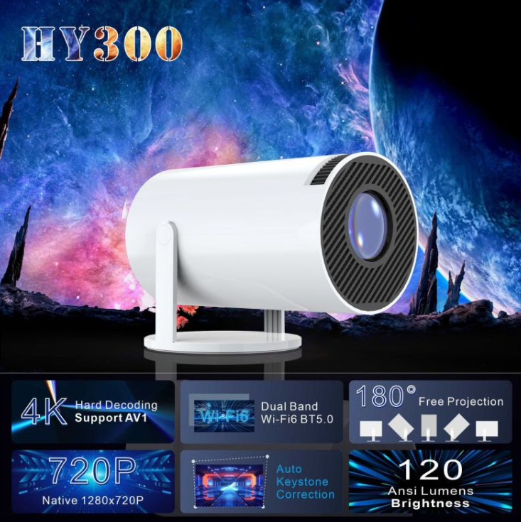 Mini Portable Projector – Compact HD Home Theater Projector for Movies & Gaming