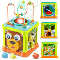 SYNCFUN Baby Toys Toddler Learning Toys Montessori Toys for 1 Year Old Wooden Activity Cube with Music Educational Toys for Boys and Girls Christmas Birthday Gift