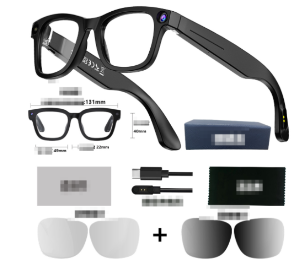 AI Smart Glasses with Camera – Wearable Tech Sunglasses for Photos & Video