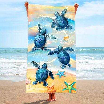 Bonsai Turtle Beach Towel