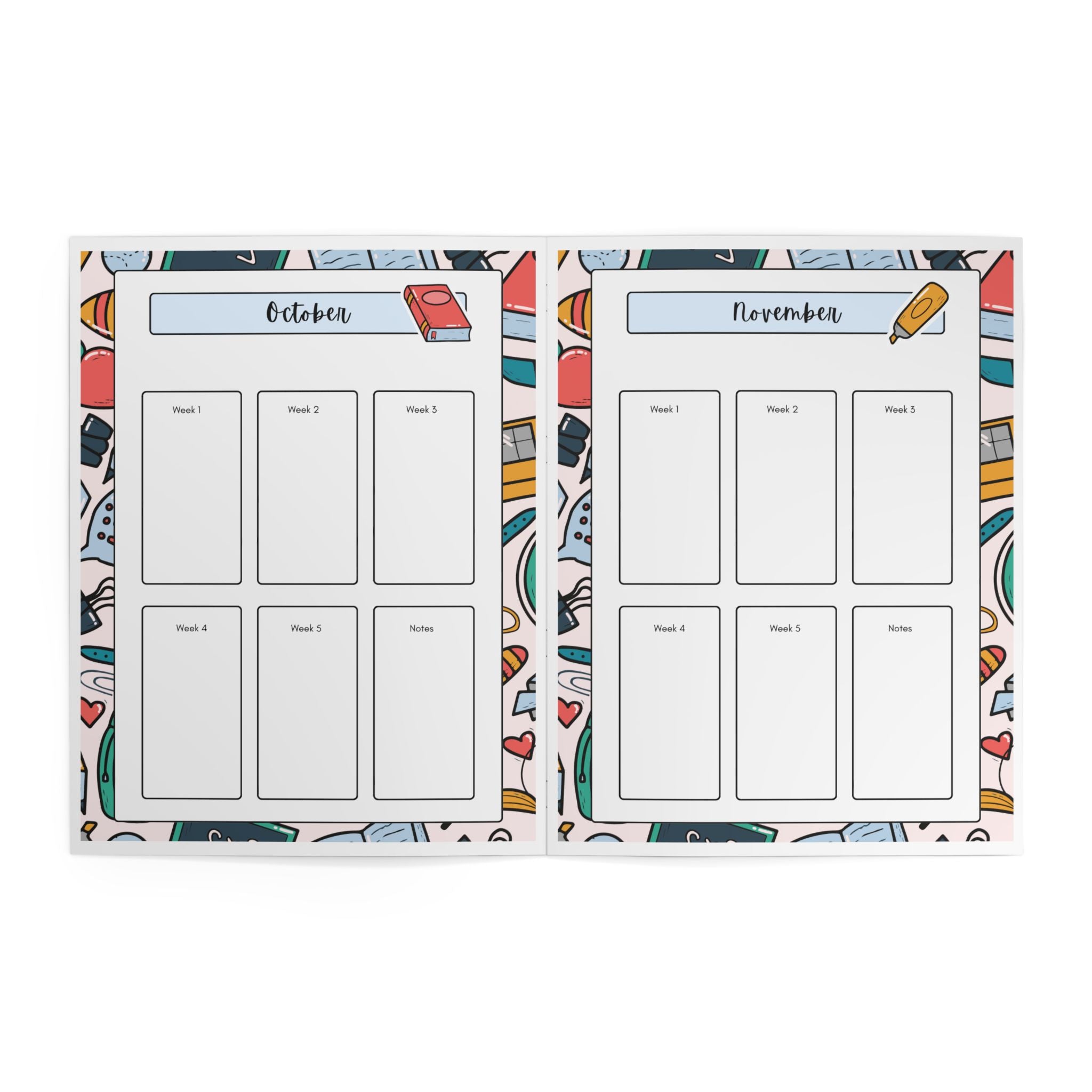2026-2027 Teacher Planner Academic Lesson Planner | Weekly & Monthly Planner