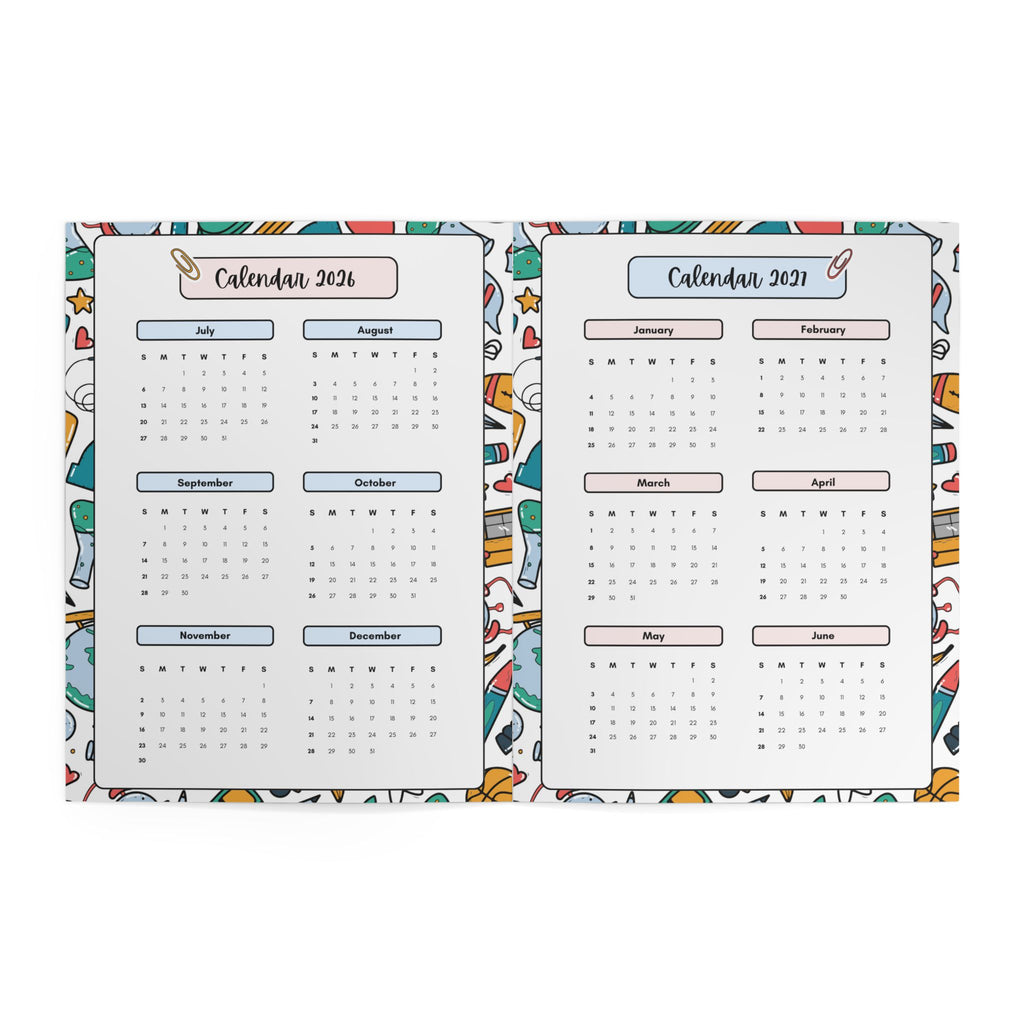 2026-2027 Teacher Planner Academic Lesson Planner | Weekly & Monthly Planner