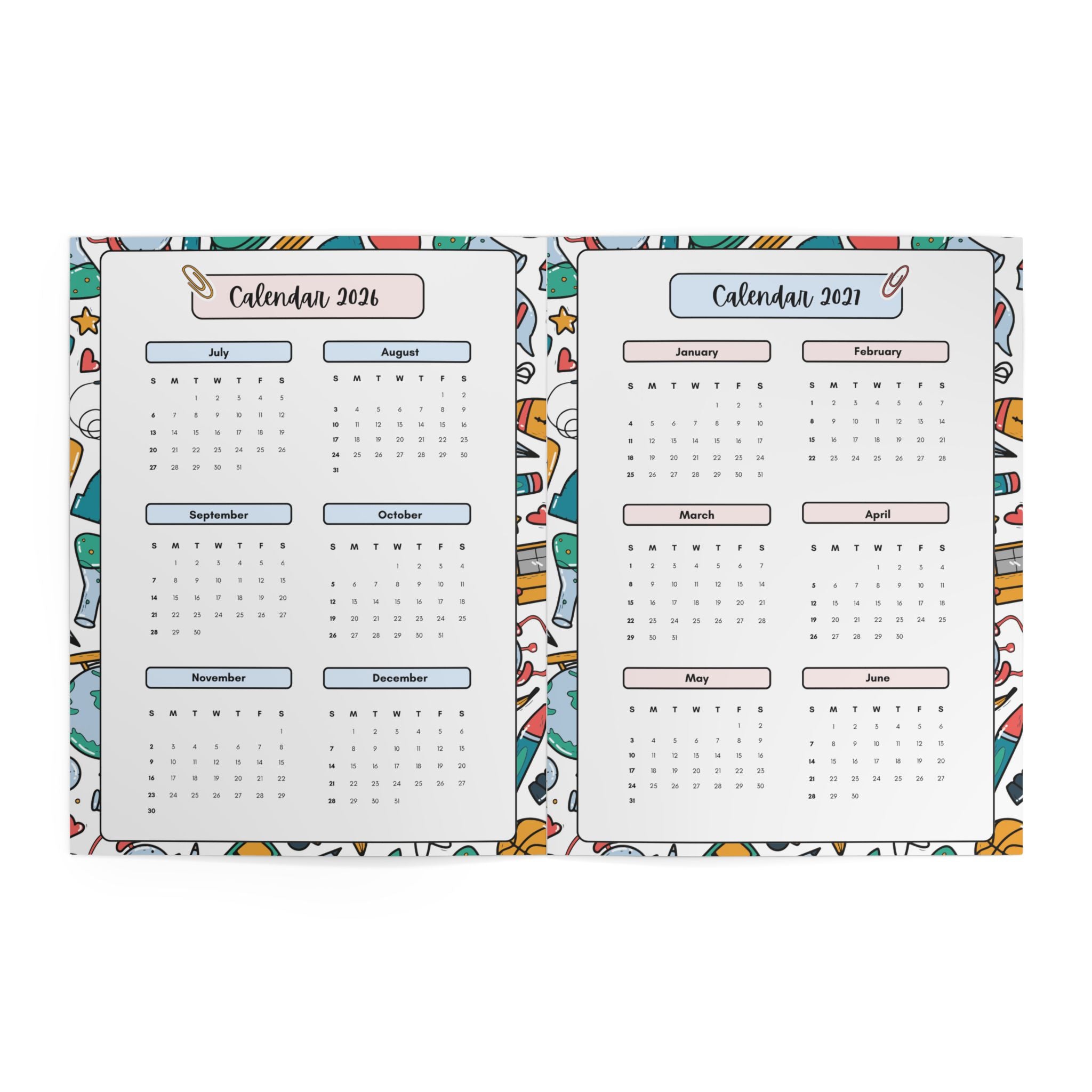 2026-2027 Teacher Planner Academic Lesson Planner | Weekly & Monthly Planner