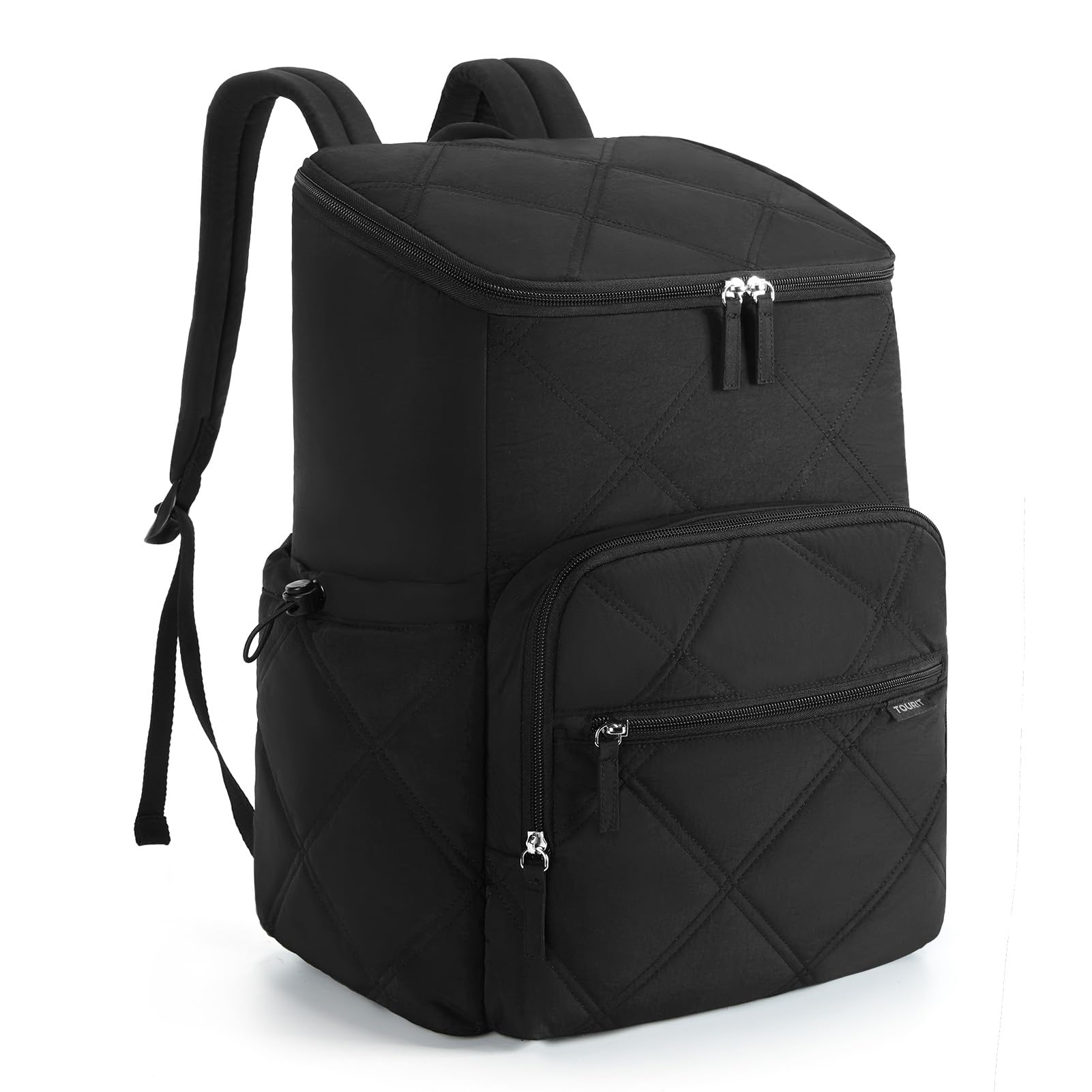 TOURIT Insulated Backpack Cooler: 30 Cans Waterproof Leakproof Cooler Backpack Soft Cooler Bag Beach Travel Picnic Camping Black