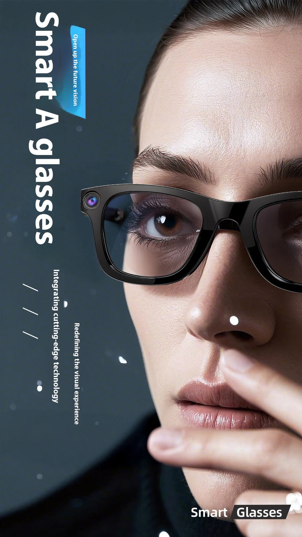 AI Smart Glasses with Camera – Wearable Tech Sunglasses for Photos & Video