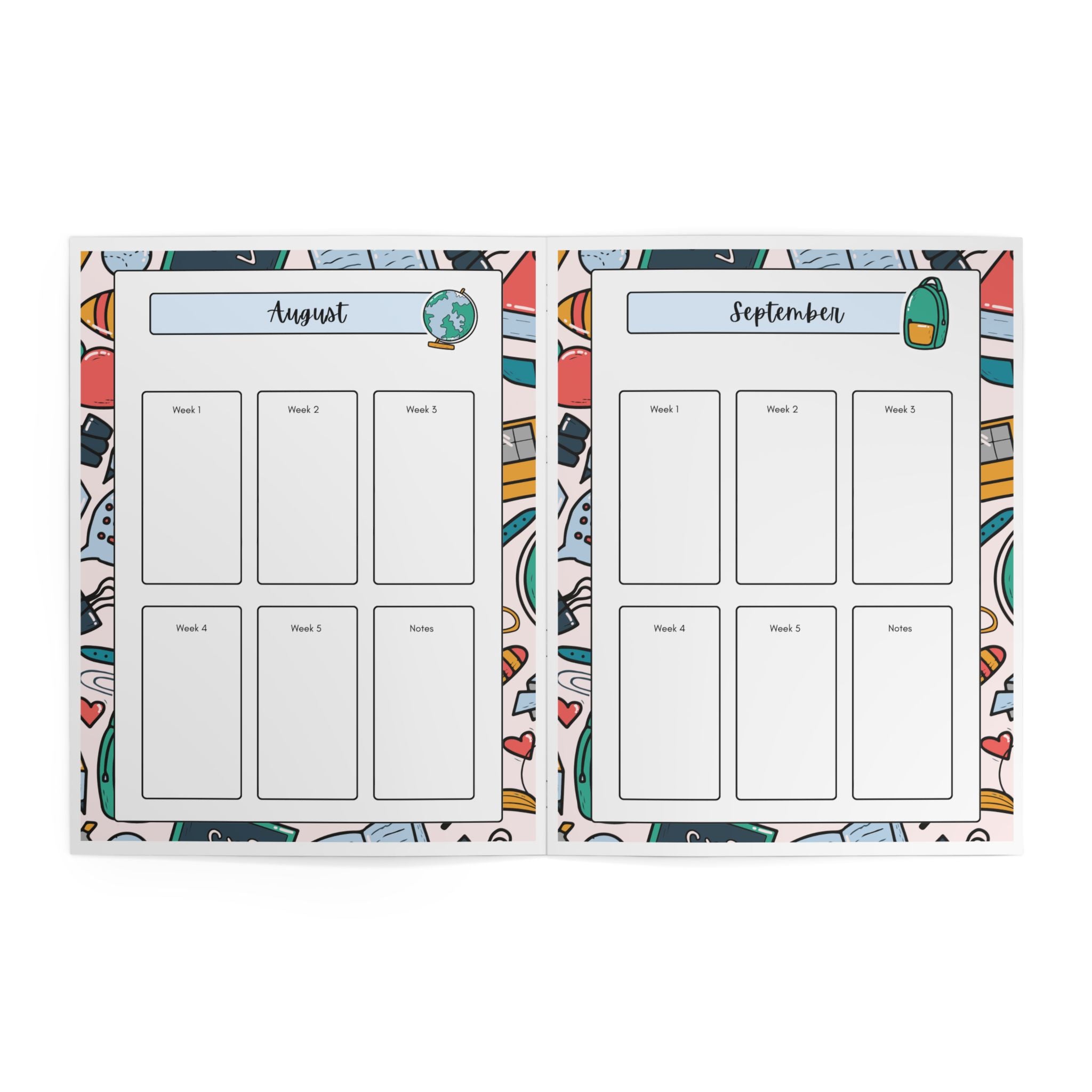 2026-2027 Teacher Planner Academic Lesson Planner | Weekly & Monthly Planner