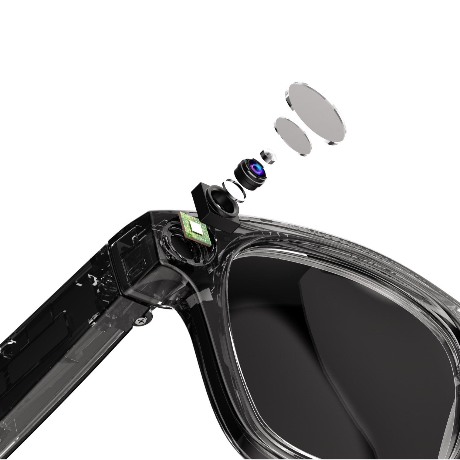 AI Smart Glasses with Camera – Wearable Tech Sunglasses for Photos & Video