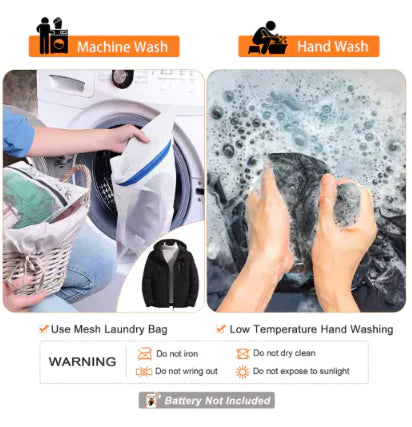 Heated Jacket for Men & Women – USB Electric Warming Coat for Cold Weather